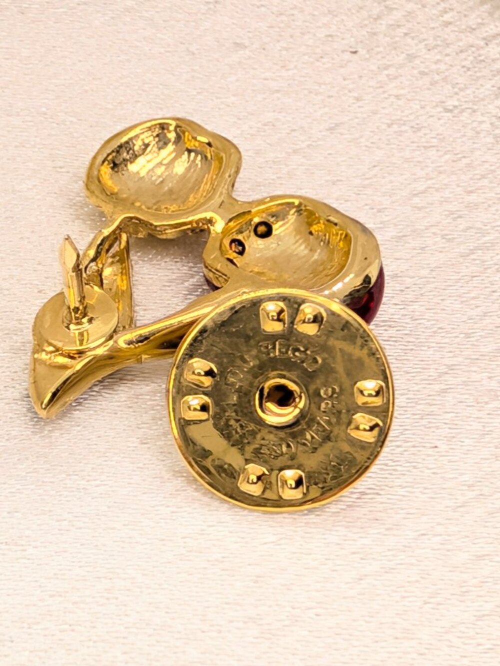 NEW Red and Yellow Cherry Put 'Em Pin - Picture 3 of 5